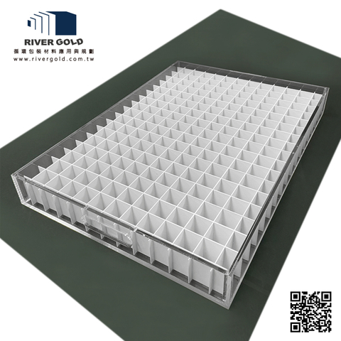 壓克力工作盤搭配PVC發泡井字隔板